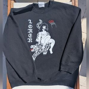 Feels So Good Loner Handmade Sweatshirt Mens XL